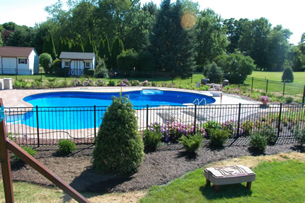 Vinyl Liner Inground Pool Construction by S&R Pools